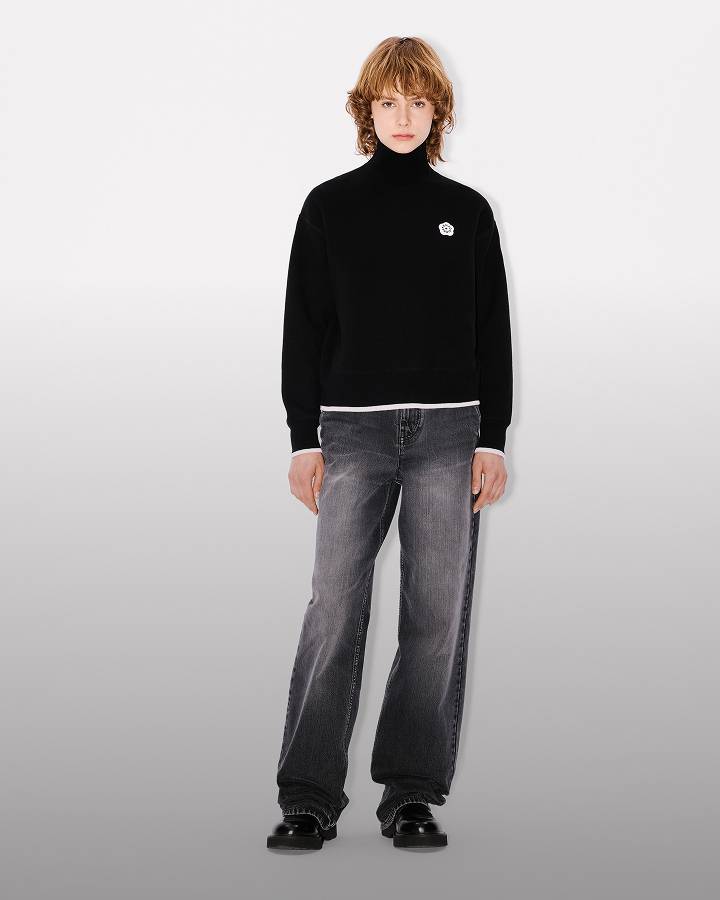 KENZO 黒 スカート ドローストリング付き KENZO 黒 スカート ドローストリング付き KENZO（ケンゾー）正規